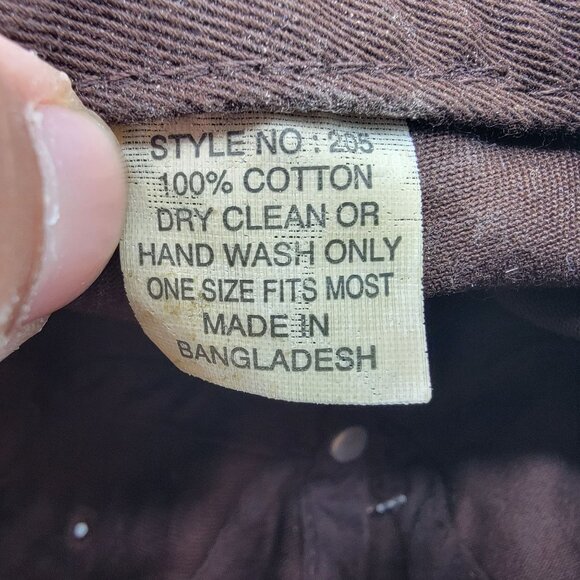 PizzaRev Craft Your Own Brown Baseball Cap Adjustable Strapback Hat - Picture 5 of 9